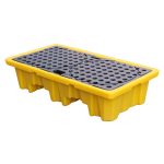 2 DRUM SPILL CONTAINMENT PALLET 120L - 130 x 69 x 30cm - Image 3