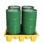 4 DRUM SPILL PALLET - 130 x 130 x 30cm