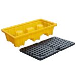 2 DRUM SPILL CONTAINMENT PALLET 120L - 130 x 69 x 30cm - Image 2