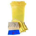 Chemical Spill Kit - Wheeled Bin - 120Ltr - Image 3