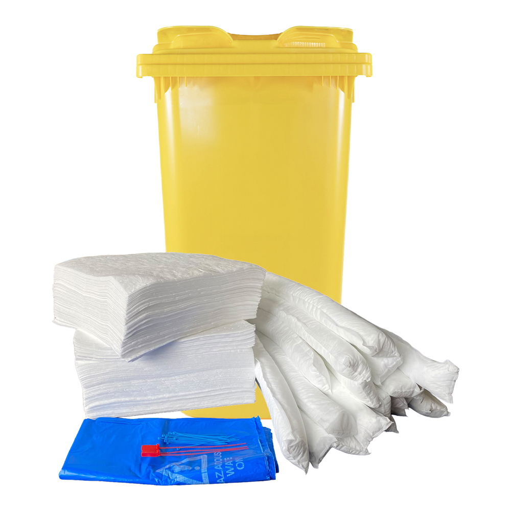 rxo240-1 Oil Spill Kit - Wheeled Bin - 240Ltr - Image 1